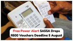 Don't Miss Out on August! SASSA Homes Eligible for R500 Electricity Voucher - Apply by 5 August