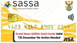 SASSA Gold Card Expiry Crisis Solved: All Expired Cards Auto-Renewed Till December – No Office Visit Needed