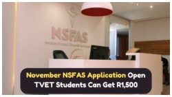 Urgent: TVET Students Can Claim R1,500 NSFAS Allowance Starting 7 Nov – Apply Before It's Too Late!