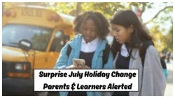 SA Schools to Close on 22 July: Education Dept Unveils New Holiday Calendar