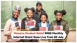 R400 Monthly Internet Grant for Students: Applications Open on 20 July!