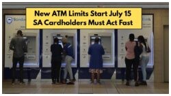 July 15 Cash Withdrawal Cap Begins - New Banking Rule to Affect ATM & Debit Card Users Across SA