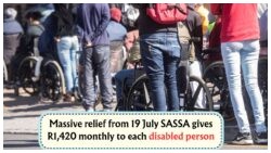 Exciting News: R1,420 Monthly Disability Grant Begins 19 July with New Sliding Scale!
