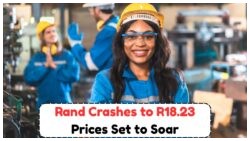Rand Plummets to R18.23: Brace for Impact on Salaries, Transport, and Essentials This August